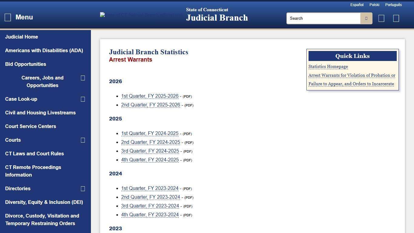 Arrest Warrants - CT Judicial Branch